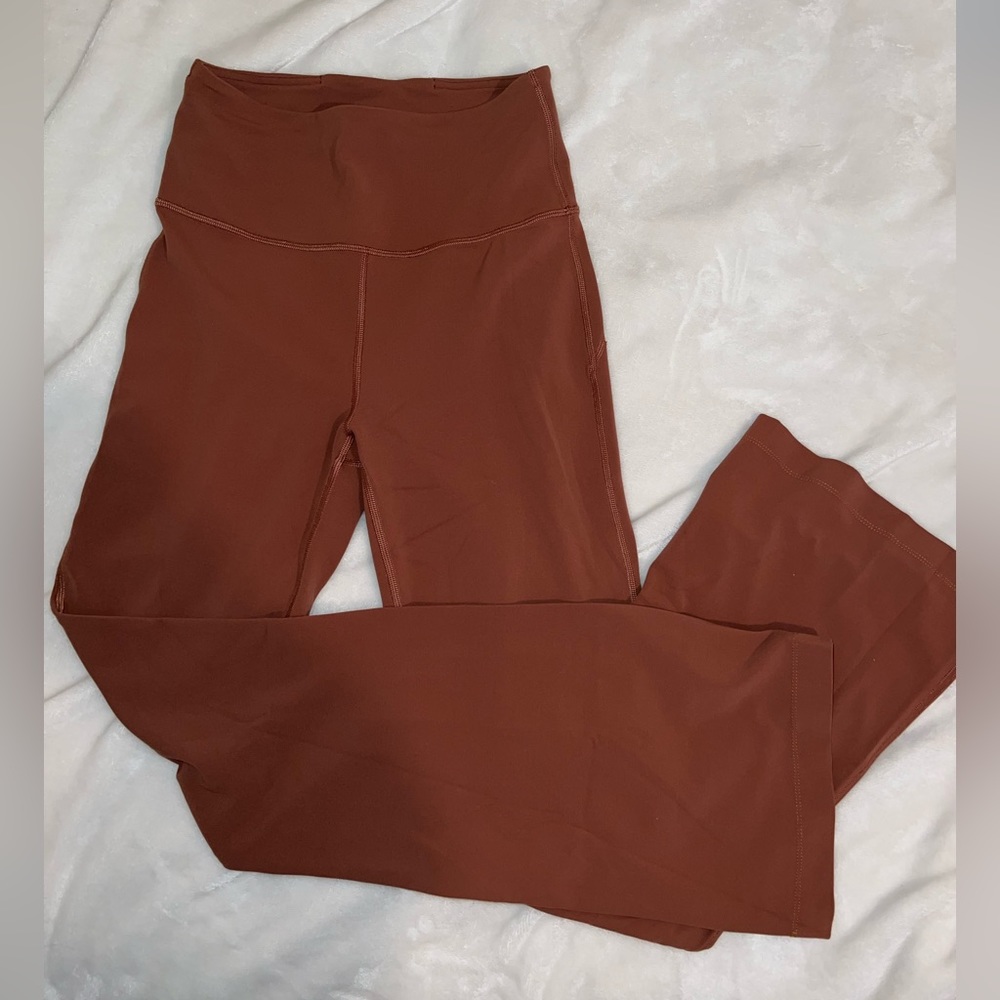 Women’s Brown Lululemon Flares Size 6!